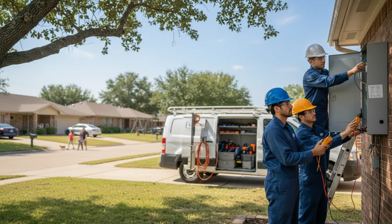Certified electrician providing emergency electrical services in Foreman, AR